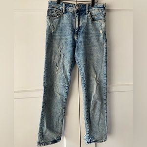 Girlfriend fit Pilcro jeans from Anthropologie.